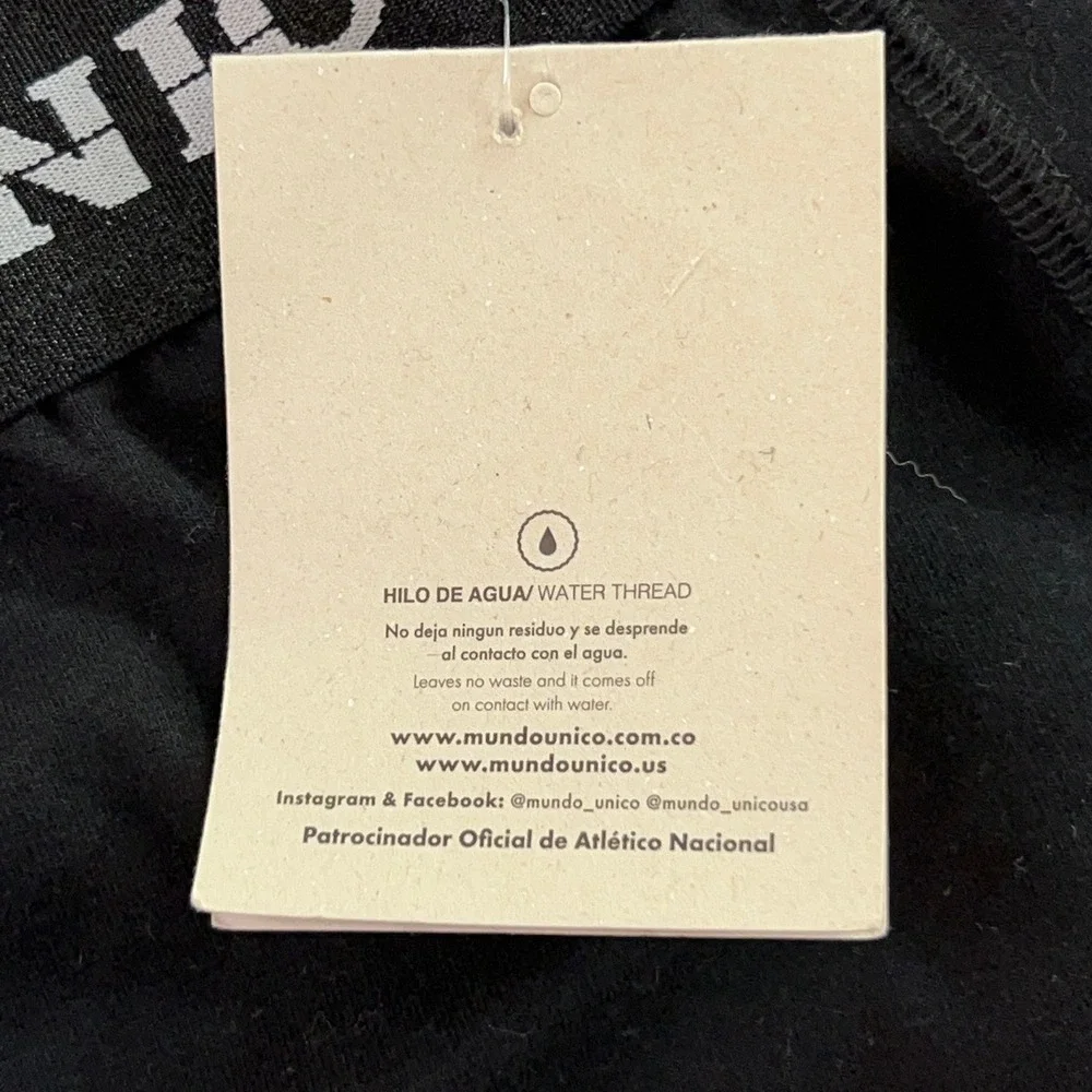 Mundo Unico Mens Medium Black Brief Copa Cotton Spandex Underwear 2-Pack NWT
